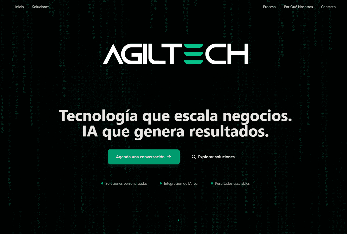 Agiltech — Landing BusinessTech